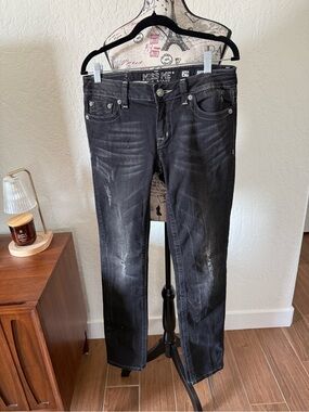 Miss Me Faded Black Skinny Jeans